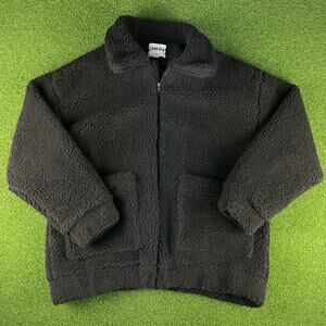 I.AM.GIA Black Oversize Chunky Teddy Sherpa Pixie Coat Sz XS